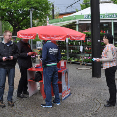 Infostände in den Wahlbreichen 03 und 08