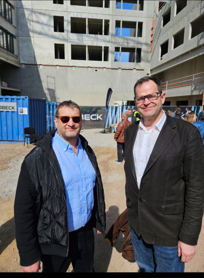 Richtfest des neuen Gebäudes der IGS "Wily Brandt"