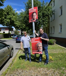 06.-07. Juni Plakatehängen